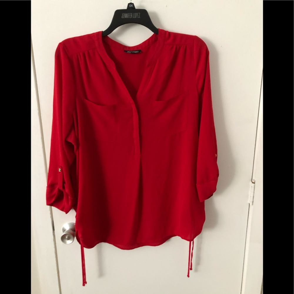 Red blouse
